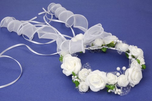 Wianek komunijny do ozdoby koka