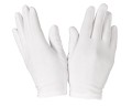 Białe rękawiczki komunijne bez ozdób