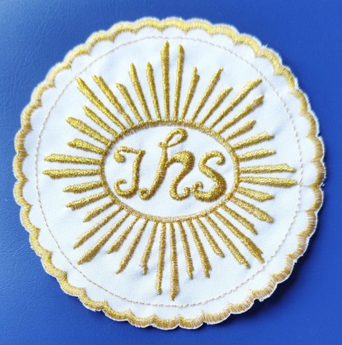 Hostia komunijna - naszywka na albę